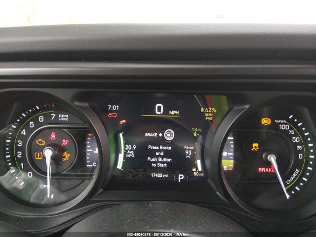 Aukcja sprzedaży 2025 Jeep Wrangler 4xe Sahara 4xe, vin: 1C4RJXP60SW601755, numer aukcji: 45040279