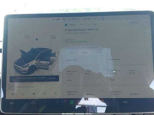 Aukcja sprzedaży 2024 Tesla Model Y Long Range Single Motor Rear-wheel Drive/rwd, vin: 7SAYGDED3RA303984, numer aukcji: 45040283