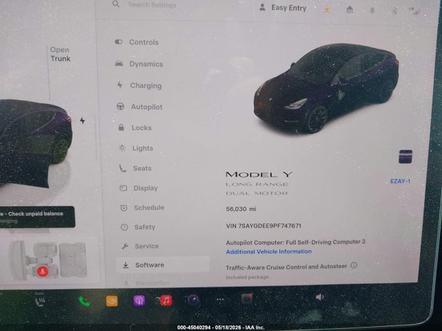 Aukcja sprzedaży 2023 Tesla Model Y Awd/long Range Dual Motor All-wheel Drive, vin: 7SAYGDEE9PF747671, numer aukcji: 45040294