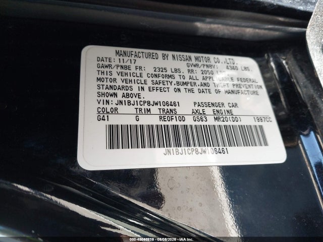 JN1BJ1CP8JW106461 Nissan Rogue Sport S