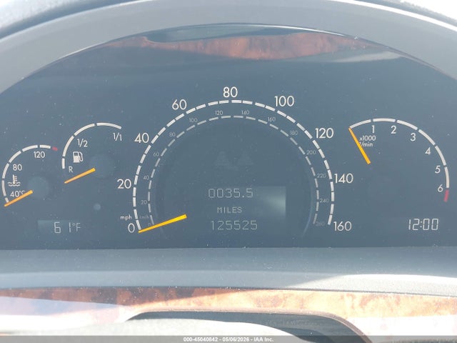 45040842 :رقم المزاد ، WDBNG75JX2A227168 vin ، 2002 Mercedes-benz S 500 مزاد بيع