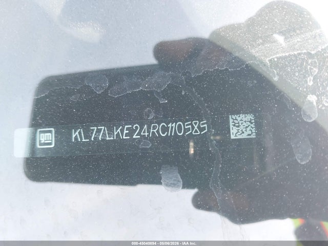 2024 Chevrolet Trax Fwd Activ მანქანა იყიდება აუქციონზე, vin: KL77LKE24RC110585, აუქციონის ნომერი: 45040894