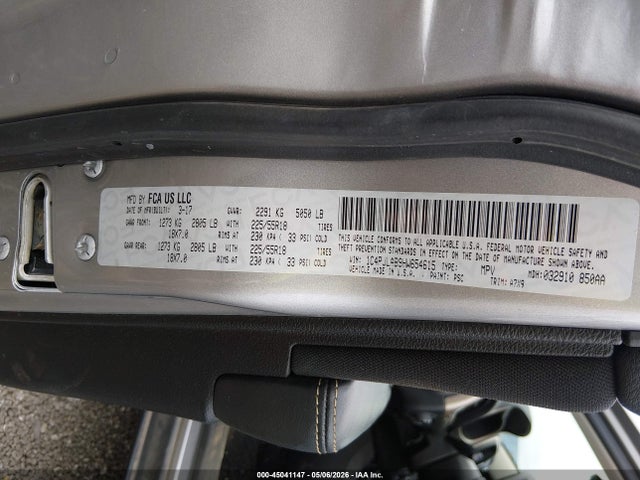Auction sale of the 2017 Jeep Cherokee Altitude Fwd, vin: 1C4PJLAB9HW654615, lot number: 45041147