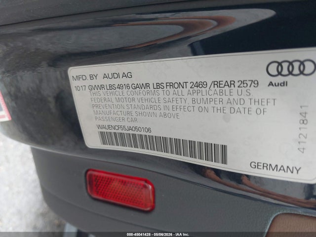 Продажа на аукционе авто 2018 Audi A5 2.0t Premium, vin: WAUENCF55JA050106, номер лота: 45041428
