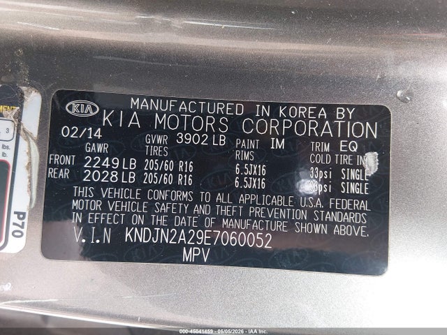 KIA Soul 2014 KNDJN2A29E7060052 Image 9
