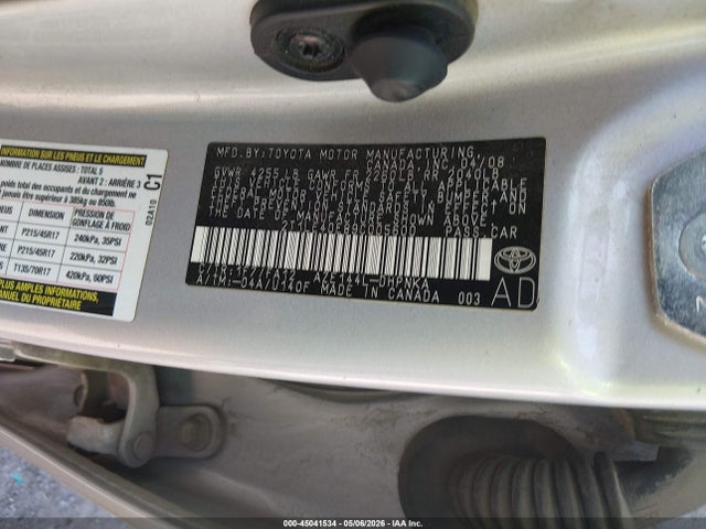 2009 Toyota Matrix S მანქანა იყიდება აუქციონზე, vin: 2T1LE40E89C005600, აუქციონის ნომერი: 45041534
