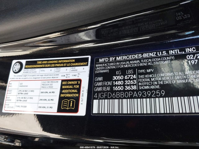 Продаж на аукціоні авто 2023 Mercedes-benz Amg Gle 53 Coupe 4matic, vin: 4JGFD6BB0PA939259, номер лоту: 45041579