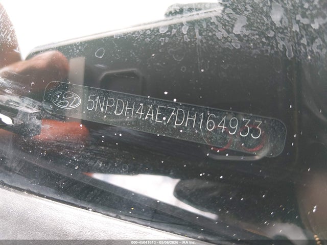 2013 Hyundai Elantra Gls მანქანა იყიდება აუქციონზე, vin: 5NPDH4AE7DH164933, აუქციონის ნომერი: 45041613