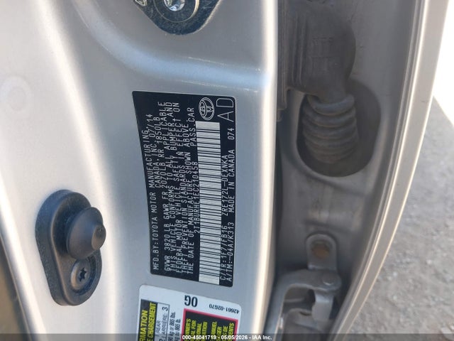 Toyota COROLLA LE 2014 2T1BURHE1EC210458 Image 9