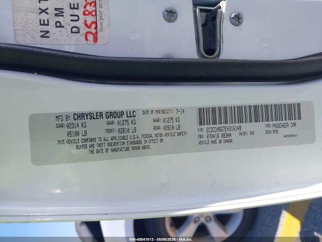 Продаж на аукціоні авто 2014 Dodge Charger Se, vin: 2C3CDXBG7EH316149, номер лоту: 45041813