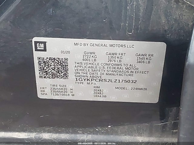 Продаж на аукціоні авто 2020 Cadillac Xt6 Fwd Premium Luxury, vin: 1GYKPCRS2LZ175032, номер лоту: 45042005