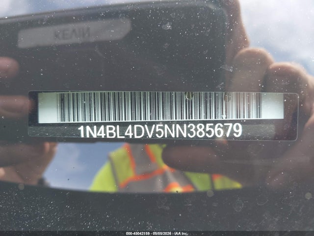 Продажа на аукционе авто 2022 Nissan Altima Sv Fwd, vin: 1N4BL4DV5NN385679, номер лота: 45042159
