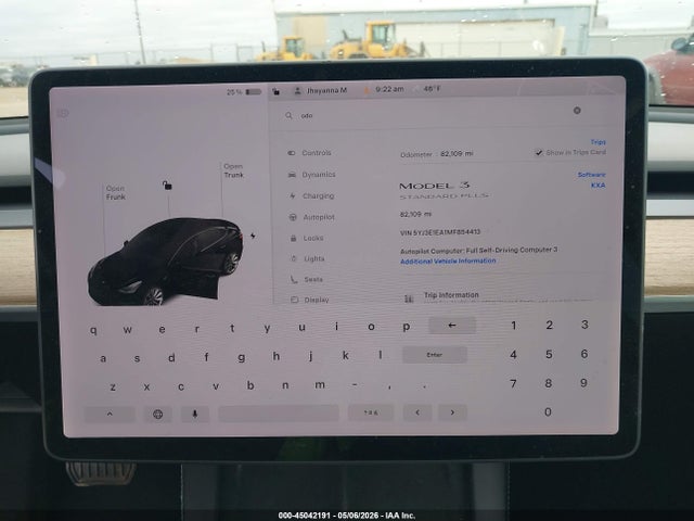 Tesla Model 3 Standard Range Plus Rear-wheel Drive 2021 5YJ3E1EA1MF854413 Image 19