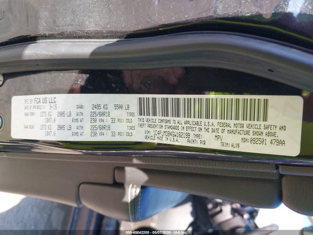 Продаж на аукціоні авто 2016 Jeep Cherokee Limited, vin: 1C4PJMDB4GW162199, номер лоту: 45042205