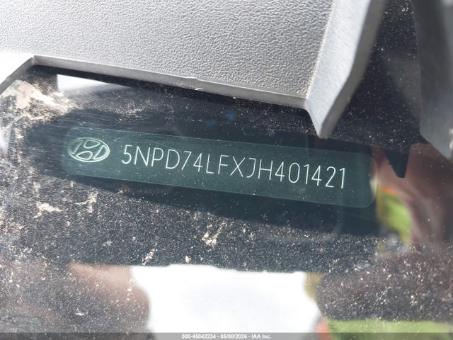 Aukcja sprzedaży 2018 Hyundai Elantra Se, vin: 5NPD74LFXJH401421, numer aukcji: 45042234