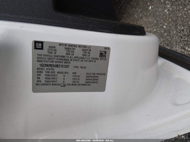 Aukcja sprzedaży 2011 Chevrolet Silverado 1500 Ls, vin: 1GCRKREA9BZ161307, numer aukcji: 45042266