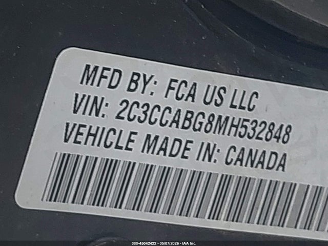45042422 :رقم المزاد ، 2C3CCABG8MH532848 vin ، 2021 Chrysler 300 300s مزاد بيع
