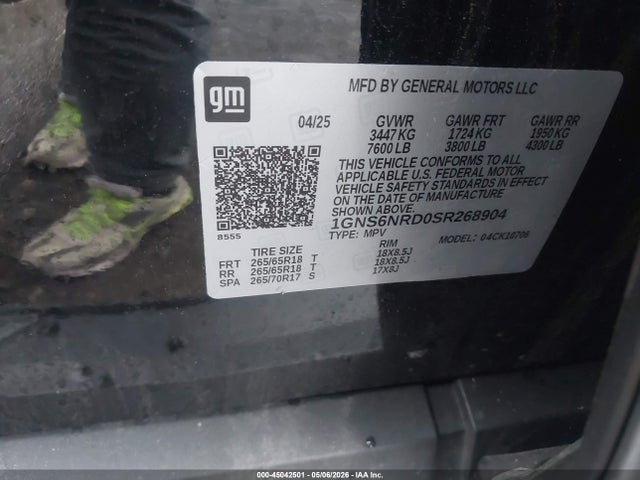 1GNS6NRD0SR268904 Chevrolet Tahoe 4wd Lt