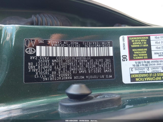 Toyota COROLLA LE 2014 2T1BURHE9EC060003 Image 9