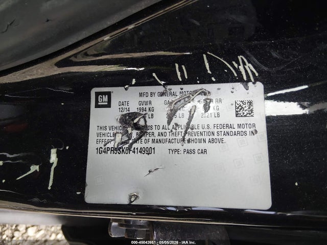 Aukcja sprzedaży 2015 Buick Verano Convenience Group, vin: 1G4PR5SK6F4149901, numer aukcji: 45042651