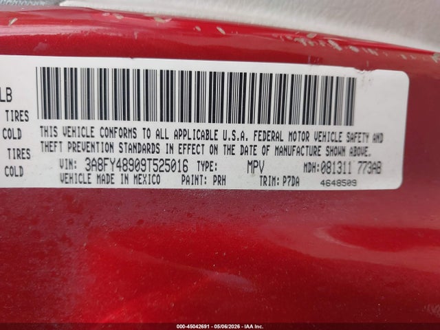 Aukcja sprzedaży 2009 Chrysler Pt Cruiser Lx, vin: 3A8FY48909T525016, numer aukcji: 45042691