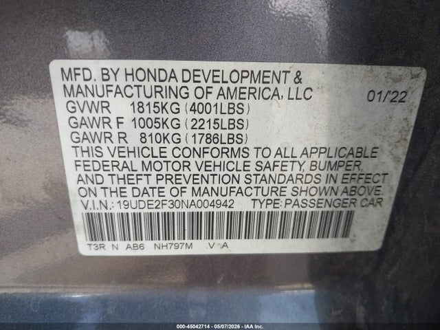Acura Ilx Standard 2022 19UDE2F30NA004942 Image 9