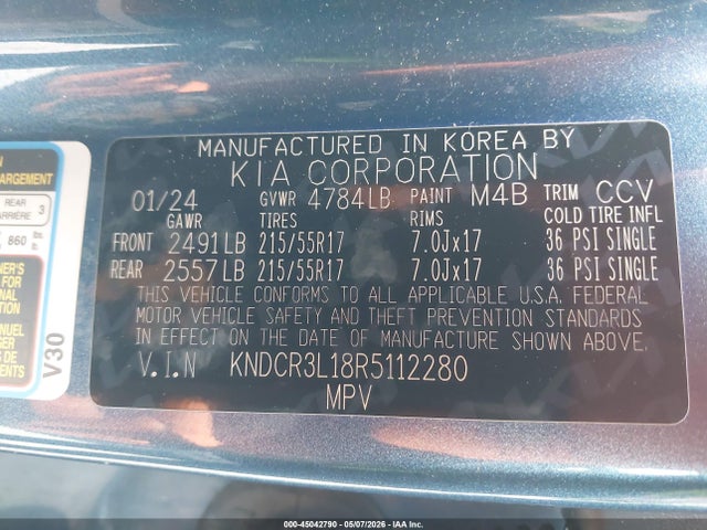 KIA Niro Ev Wind 2024 KNDCR3L18R5112280 Image 9