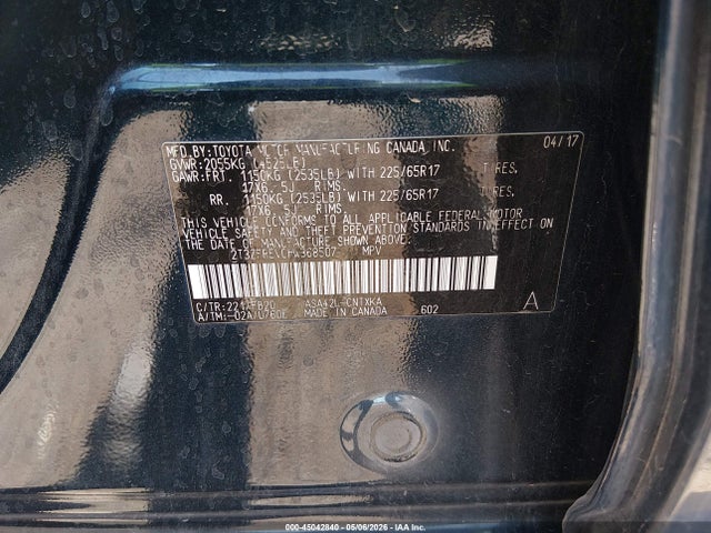 Toyota RAV4 LE 2017 2T3ZFREV0HW368507 Image 9