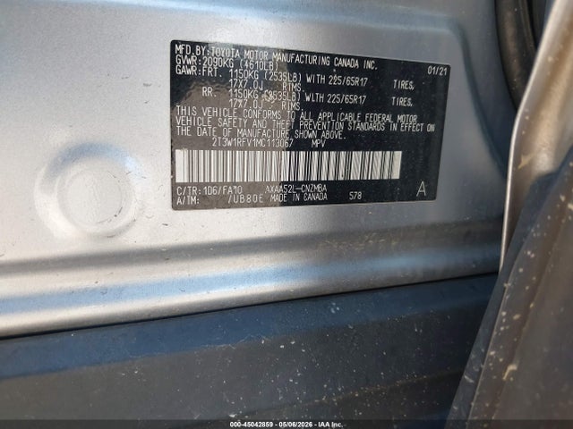 Toyota Rav4 Xle 2021 2T3W1RFV1MC113067 Image 9