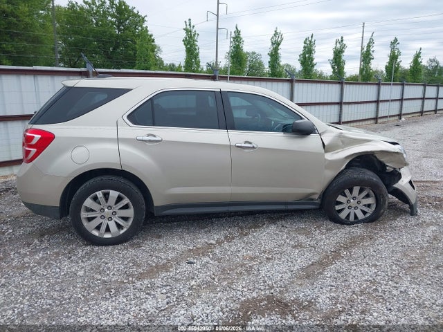 2016 Chevrolet Equinox Ls მანქანა იყიდება აუქციონზე, vin: 2GNALBEK9G1129796, აუქციონის ნომერი: 45042950