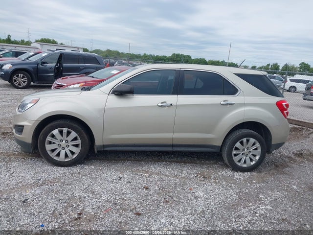 2016 Chevrolet Equinox Ls მანქანა იყიდება აუქციონზე, vin: 2GNALBEK9G1129796, აუქციონის ნომერი: 45042950