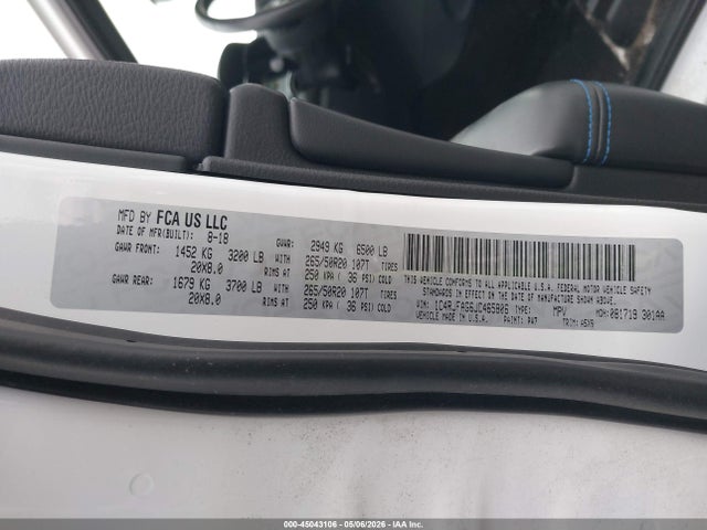 Продаж на аукціоні авто 2018 Jeep Grand Cherokee Upland 4x4, vin: 1C4RJFAG6JC465806, номер лоту: 45043106