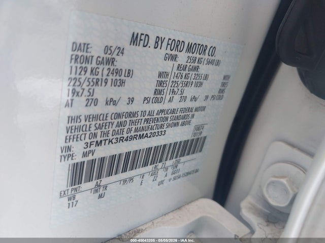 Ford Mustang Mach-e Premium 2024 3FMTK3R49RMA20333 Image 9
