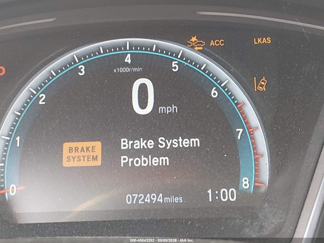 2019 Honda Civic Ex მანქანა იყიდება აუქციონზე, vin: JHMFC1F33KX009695, აუქციონის ნომერი: 45043252
