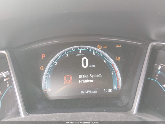 2019 Honda Civic Ex მანქანა იყიდება აუქციონზე, vin: JHMFC1F33KX009695, აუქციონის ნომერი: 45043252