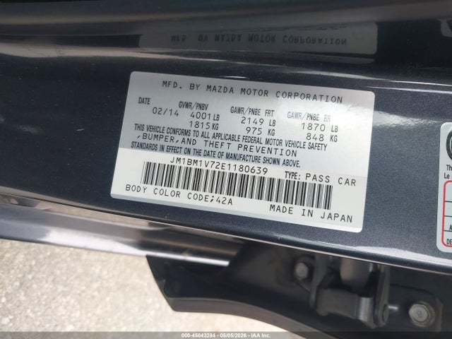 JM1BM1V72E1180639 Mazda Mazda3 I Touring