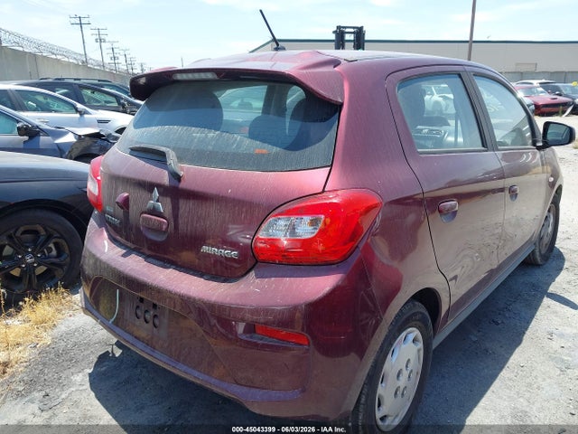 2019 Mitsubishi Mirage Es/rf მანქანა იყიდება აუქციონზე, vin: ML32A3HJ1KH014842, აუქციონის ნომერი: 45043399