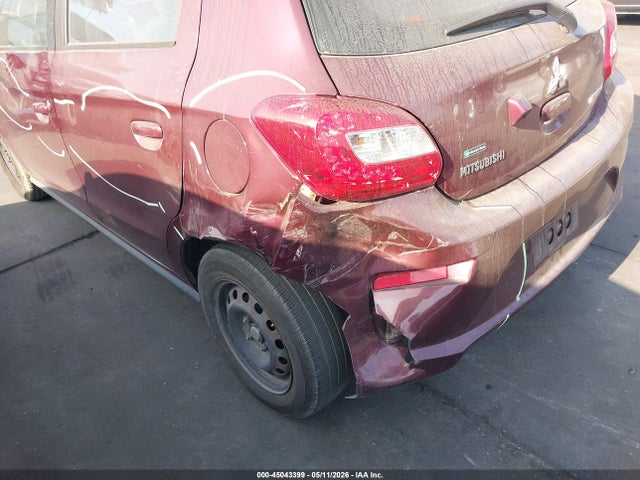 2019 Mitsubishi Mirage Es/rf მანქანა იყიდება აუქციონზე, vin: ML32A3HJ1KH014842, აუქციონის ნომერი: 45043399