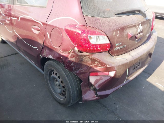 2019 Mitsubishi Mirage Es/rf მანქანა იყიდება აუქციონზე, vin: ML32A3HJ1KH014842, აუქციონის ნომერი: 45043399