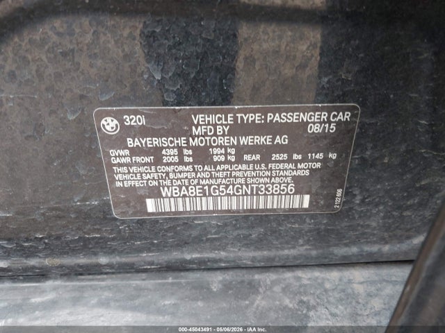 WBA8E1G54GNT33856 BMW 320i