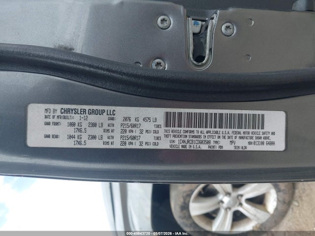 45043720 :رقم المزاد ، 1C4NJRCB1CD603508 vin ، 2012 Jeep Patriot Limited مزاد بيع