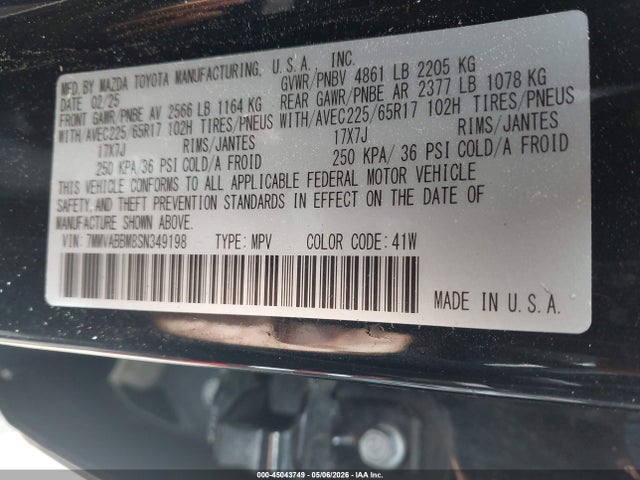 Продаж на аукціоні авто 2025 Mazda Cx-50 2.5 S Preferred Package, vin: 7MMVABBM8SN349198, номер лоту: 45043749