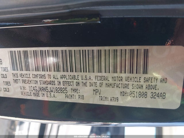 Aukcja sprzedaży 2018 Jeep Wrangler Sport S 4x4, vin: 1C4GJXAN5JW182825, numer aukcji: 45043868