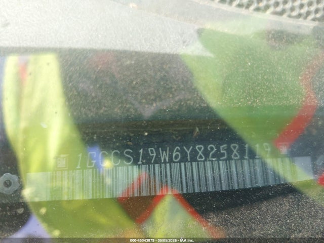 Aukcja sprzedaży 2000 Chevrolet S-10 Ls, vin: 1GCCS19W6Y8258119, numer aukcji: 45043879