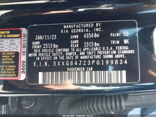 KIA K5 Gt-line 2023 5XXG64J23PG199834 Image 9