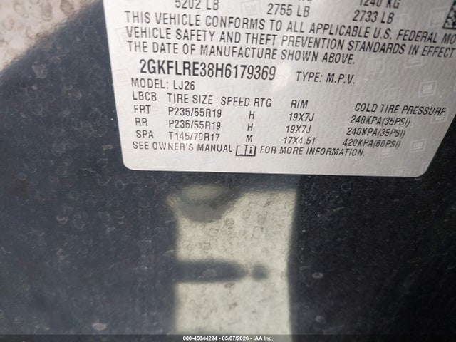2GKFLRE38H6179369 GMC Terrain Denali