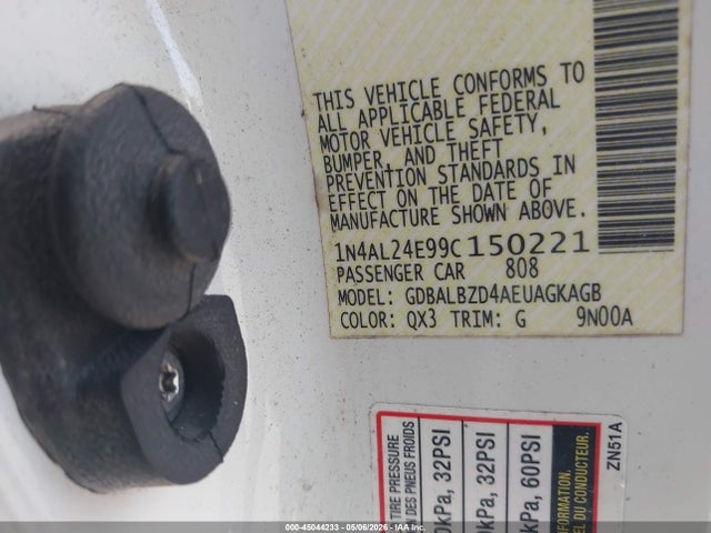 Aukcja sprzedaży 2009 Nissan Altima 2.5 S, vin: 1N4AL24E99C150221, numer aukcji: 45044233