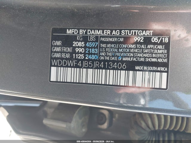 Mercedes-Benz C 300 2018 WDDWF4JB5JR413406 Image 9