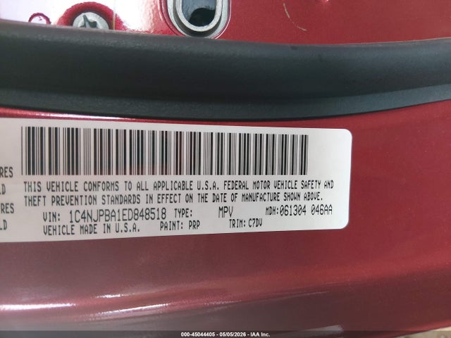 Aukcja sprzedaży 2014 Jeep Patriot Altitude, vin: 1C4NJPBA1ED848518, numer aukcji: 45044405