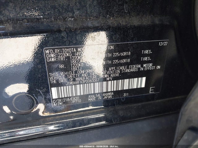 Aukcja sprzedaży 2023 Toyota Rav4 Hybrid Xle Premium, vin: JTMB6RFV3PD083067, numer aukcji: 45044418